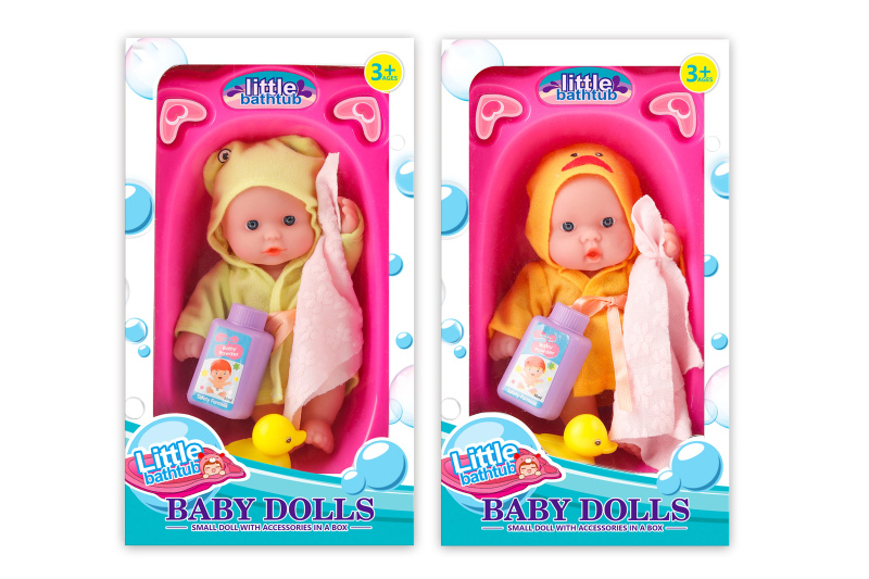 Miminko v oblečku s vaničkou set 26 cm