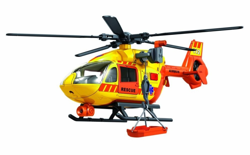 Vrtulník záchranářský s efekty 38 cm