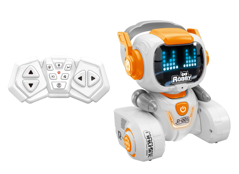 Robot Robby RC na dálkové ovládání 13x9x15 cm