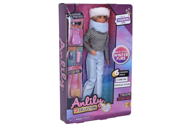 Panenka modelka s doplňky 29cm