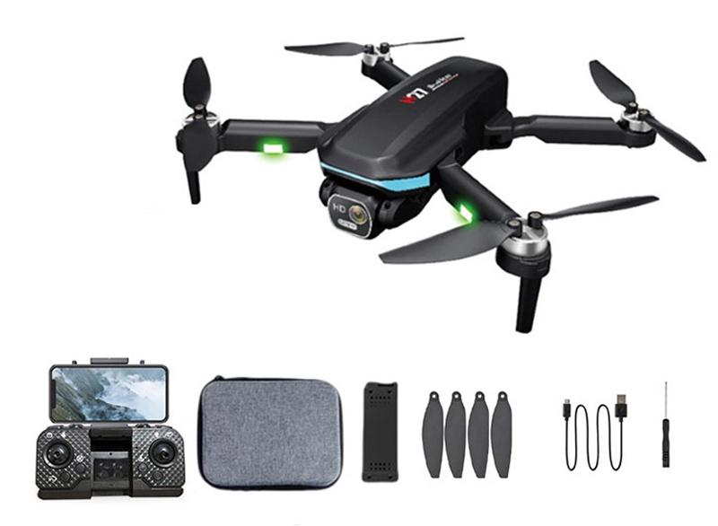 Dron skládací s detekcí překážek a WIFI kamerou 720p RC na dálkové ovládání 26x24x5,5 cm