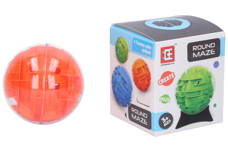 bludiště 3d kulaté 8 cm