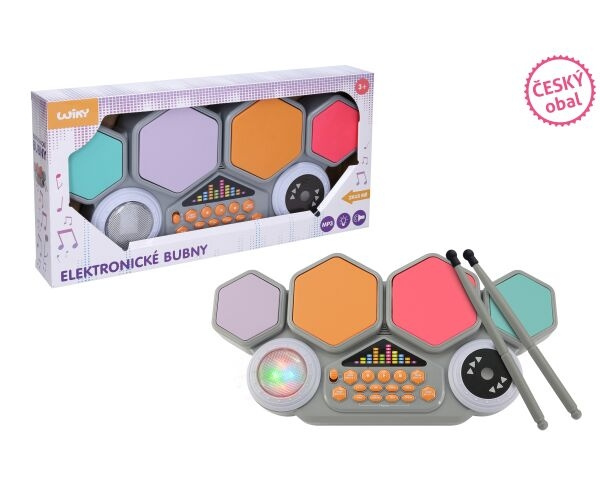 Bicí souprava elektronická 42cm - český obal