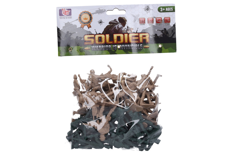 Sada figurek vojáků 48 ks 7 cm