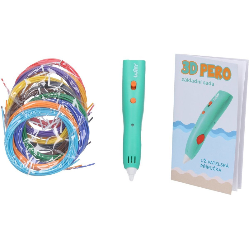 3D pero WIKY základní sada 10 náplní 10 šablon - český obal