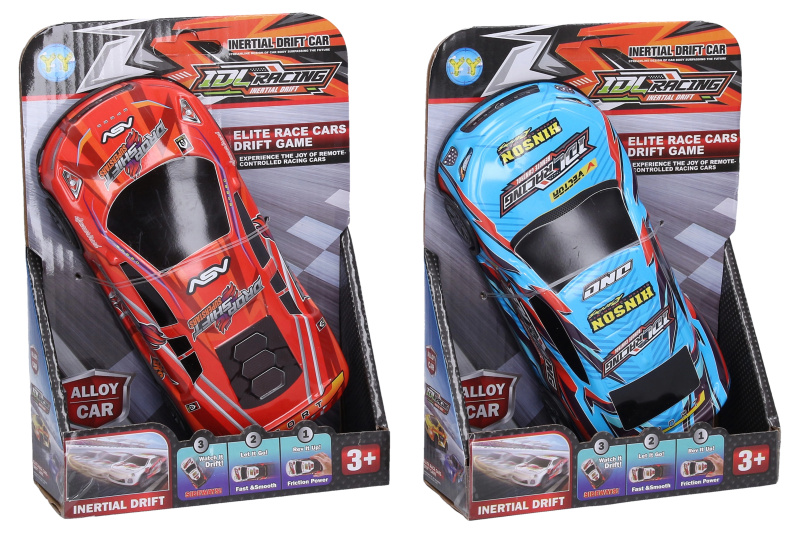 Driftovací kovové auto na setrvačník 17 cm