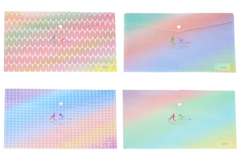 Plastová složka s drukem 33 × 23 cm – barevné vzory