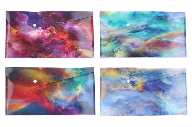 Plastová dokumentová složka s drukem Vesmír 23,5 × 33,5 cm
