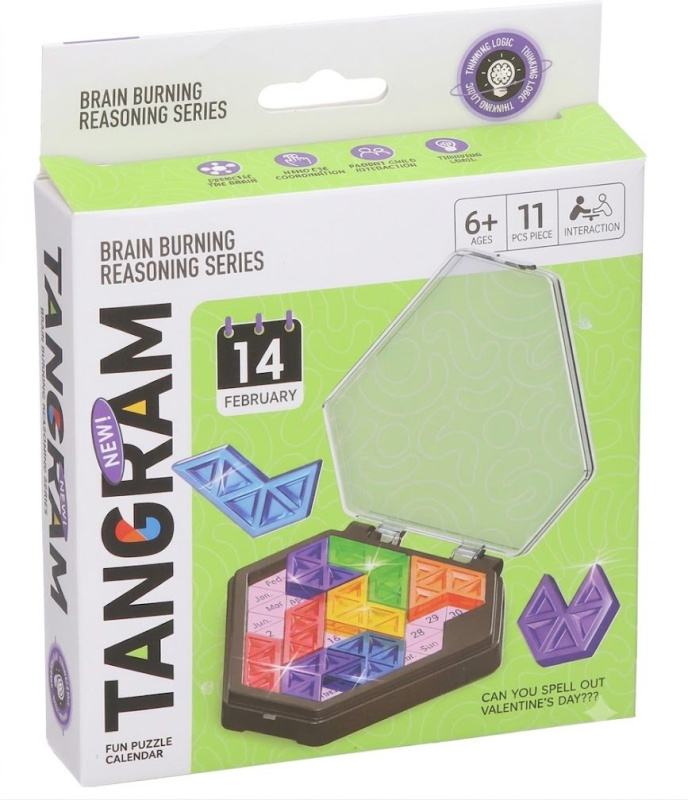 Tangram hlavolam 10 cm