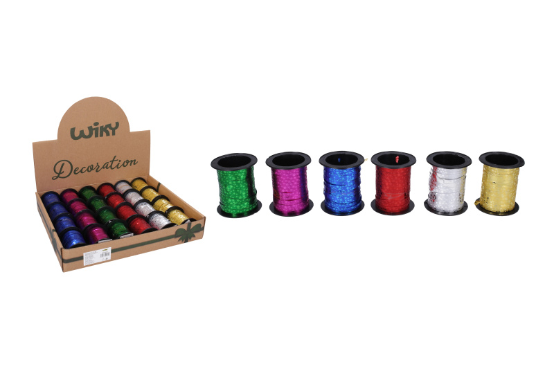 Ozdobná stuha s hvězdičkami 5 mm x 10 m