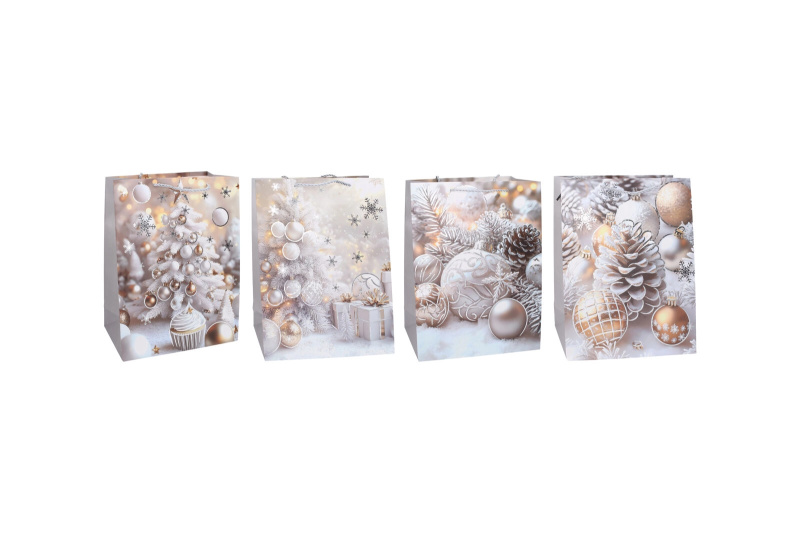 Dárková taška S vánoční 18 × 24 × 8,5 cm