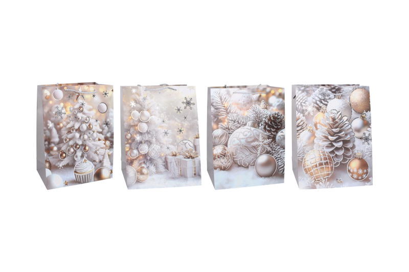 Dárková taška M 26 × 32 × 10 cm – Vánoce