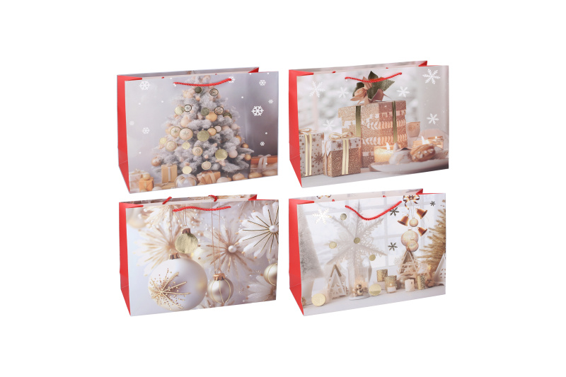 Dárková taška vánoční M 25 × 32 × 11 cm