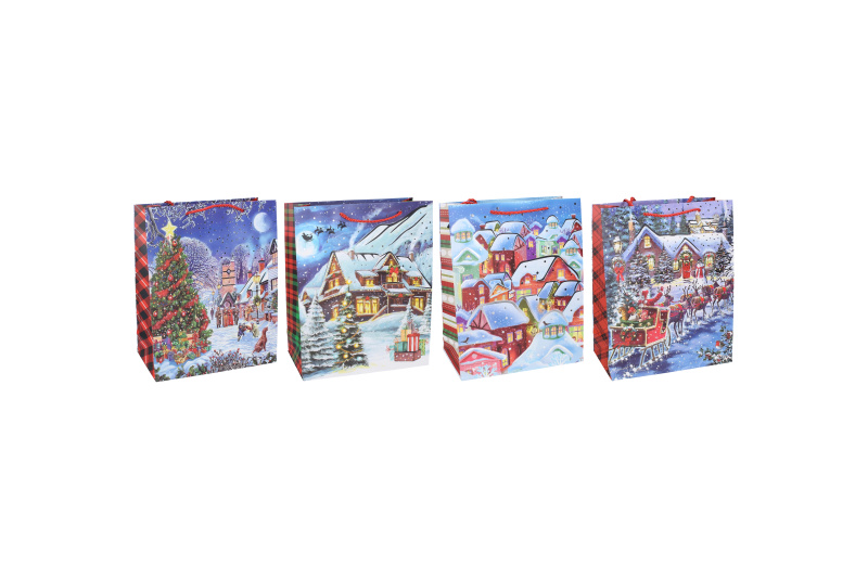 Dárková taška S 18 × 24 × 8,5 cm – Vánoce