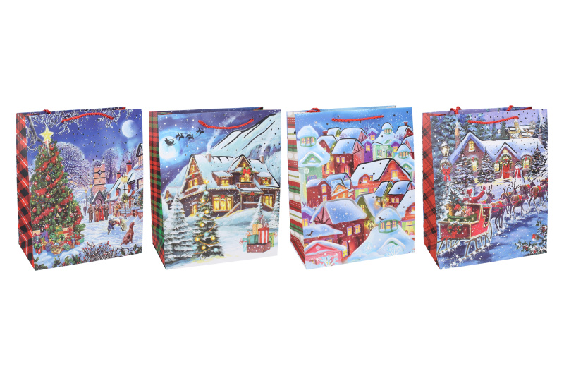 Dárková taška L Vánoce 31 × 40 × 12 cm