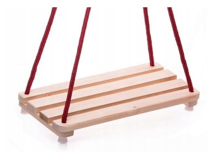 Dřevěná houpačka s přírodní sedací deskou