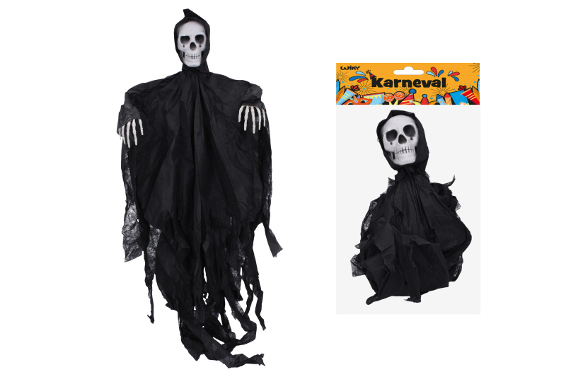 Dekorace Halloween kostlivec 90 × 55 cm na zavěšení