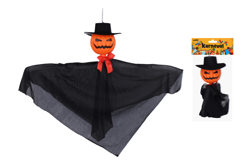 Dekorace Halloween strašák na zavěšení 40 × 35 cm