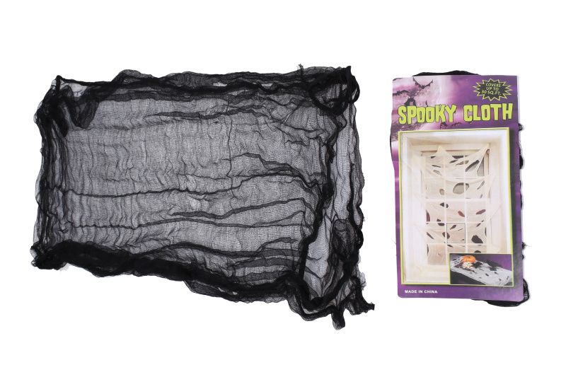 Halloween dekorace závěs nebo ubrus 72 × 190 cm černý