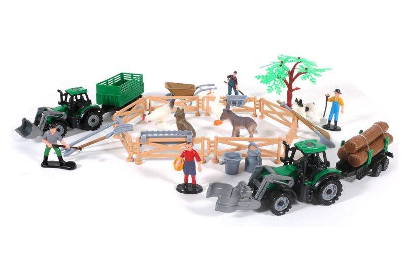 Farma set s traktory 20cm