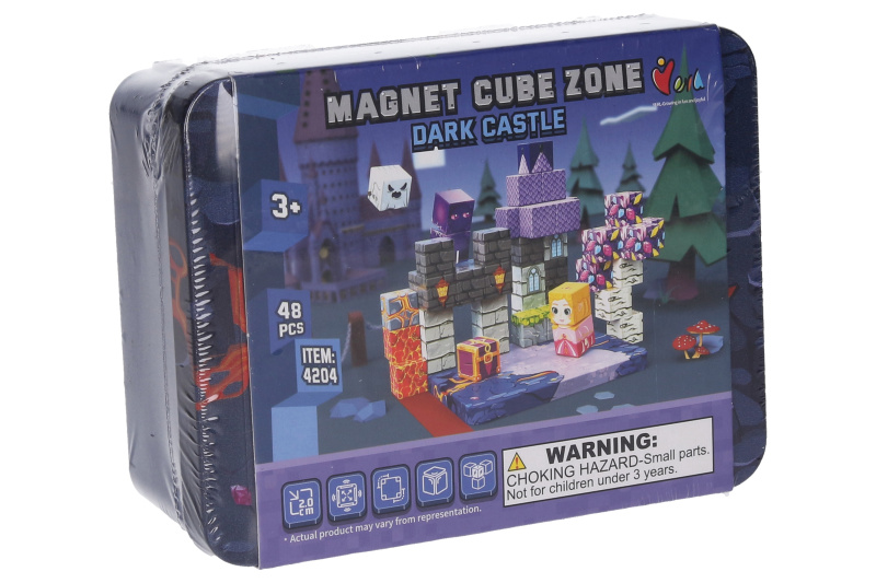 Stavebnice Magnet Cube Zone - Dark Castle 48 dílků