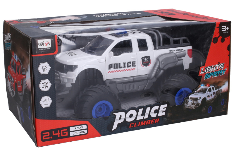 Auto terénní policejní s efekty RC na dálkové ovládání 41,5 cm
