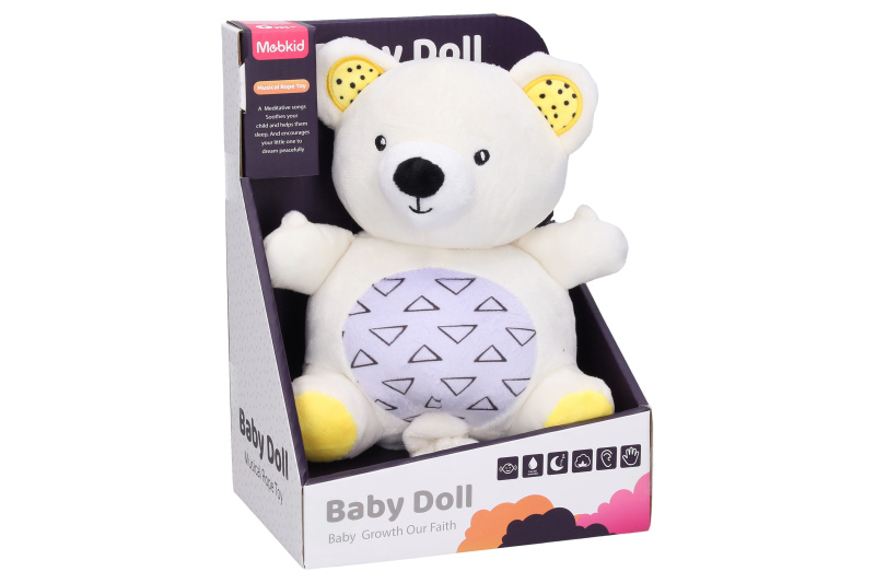 Natahovací medvěd s melodiemi plyšový 19cm