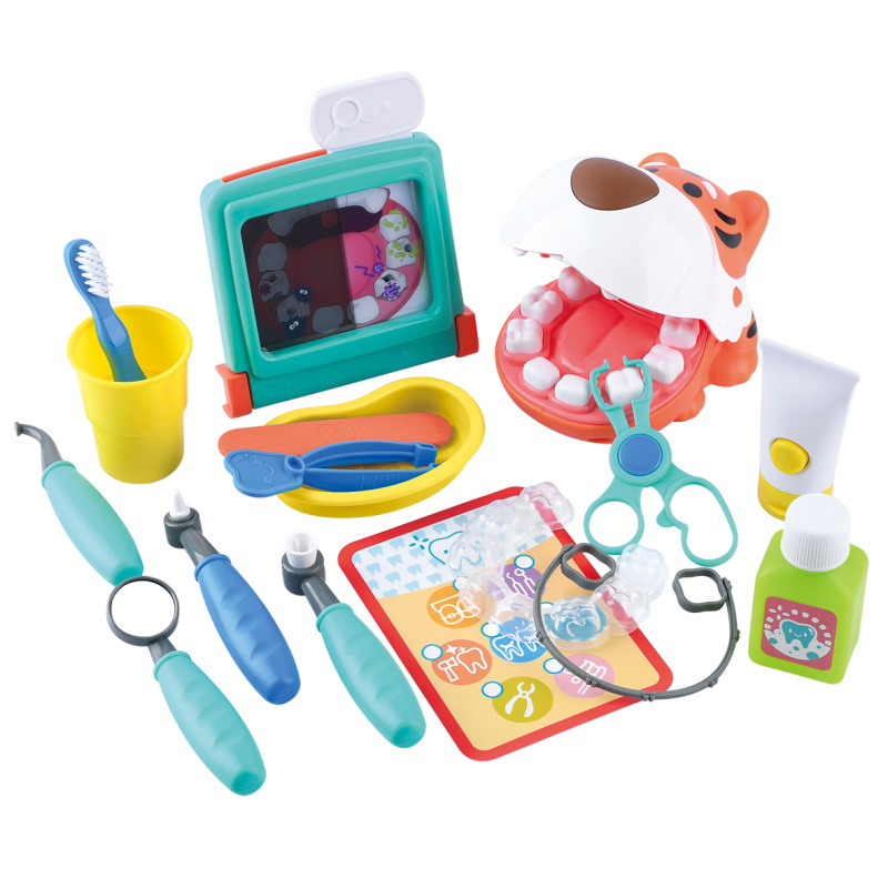 Playgo Zubař set s tygrem