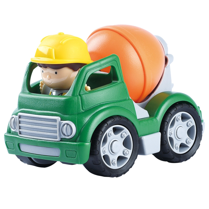 Playgo Auto stavební s figurkou 14x9,9x10,7 cm