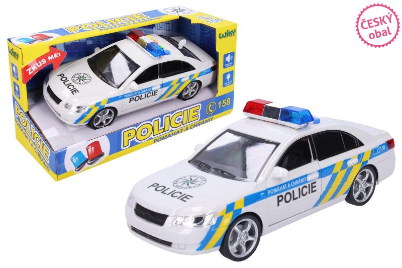 Wiky Auto policie plast 24cm na baterie se zvukem se světlem