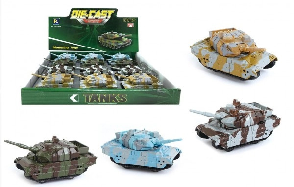 Wiky Vehicles Tank kovový 85 cm 4 asst.
