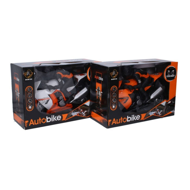 Motorka Závodní s jezdcem 28 cm