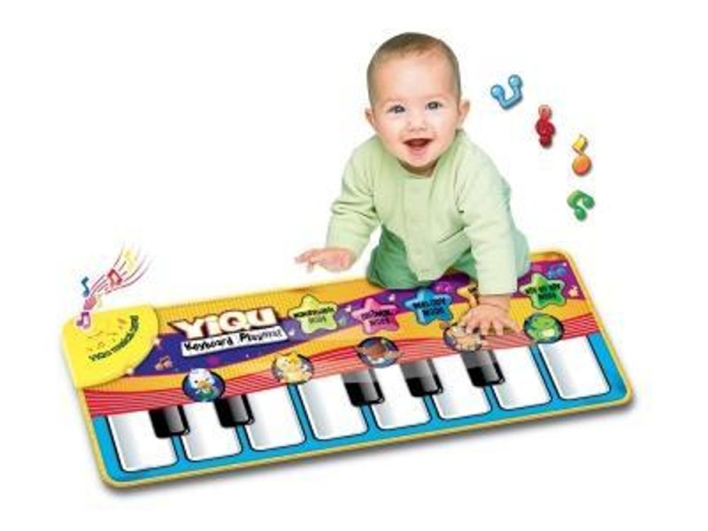 Baby pianko podlahové interaktivní dečka se zvířátky na baterie Zvuk Toys 73 cm