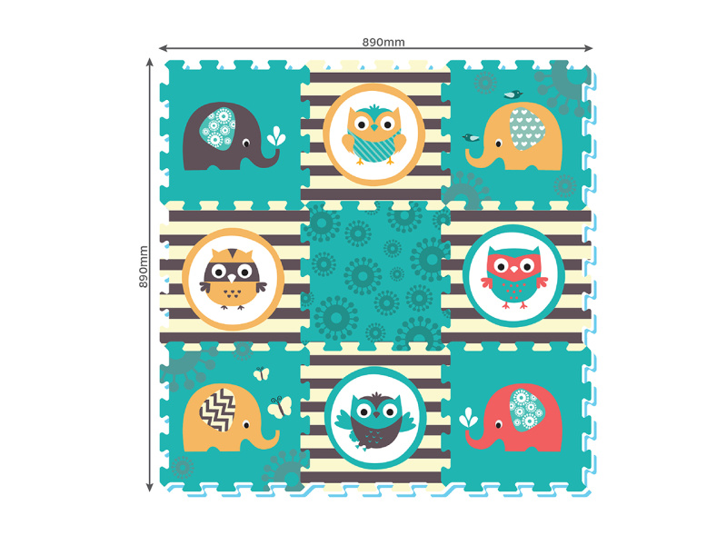 Wiky puzzle sovy 9ks 32x32cm