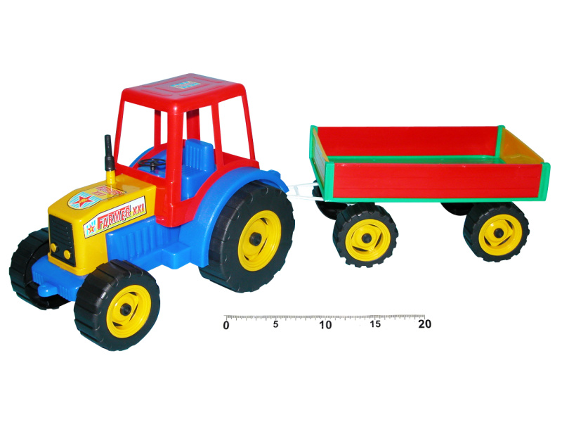 MaDe Traktor s vlečkou 21 cm