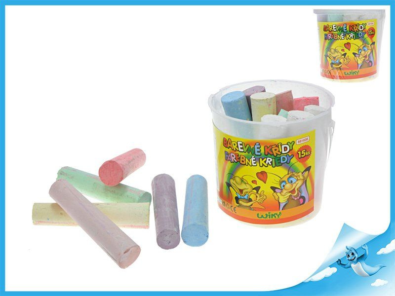 wiky Křídy barevné 15ks 57780