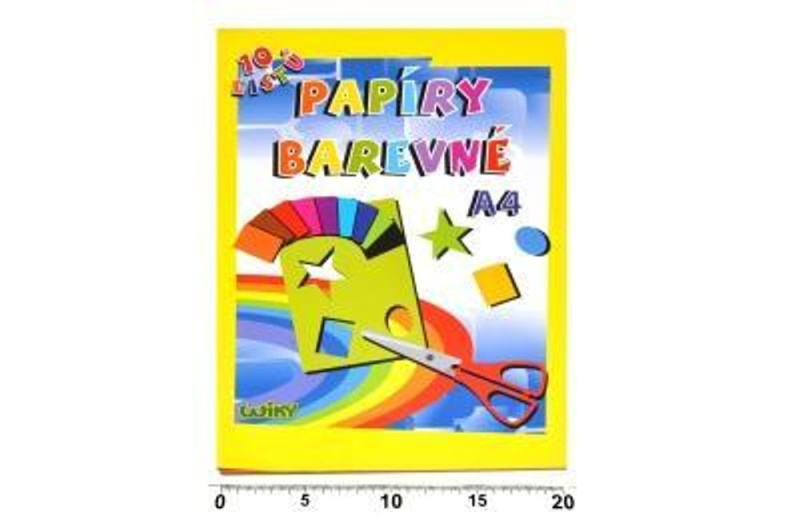 Silné barevné papíry A3 10 listů