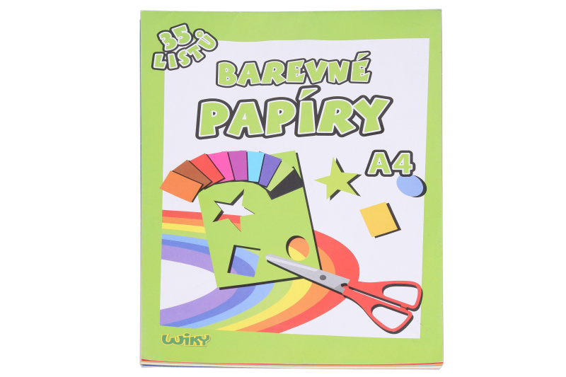 Barevné papíry A4 35 listů