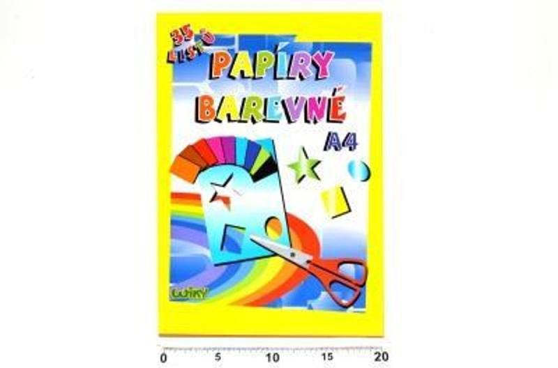 Barevné papíry A4 35 listů