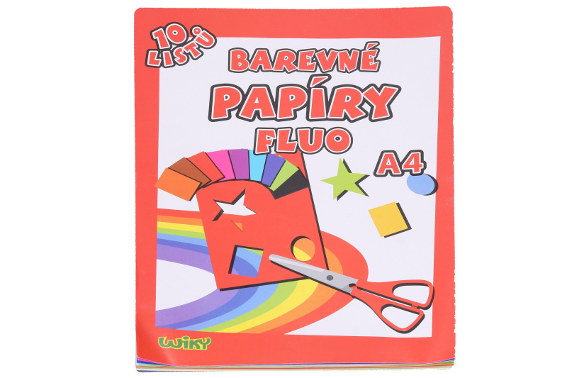 Papíry barevné křída A4 10 listů