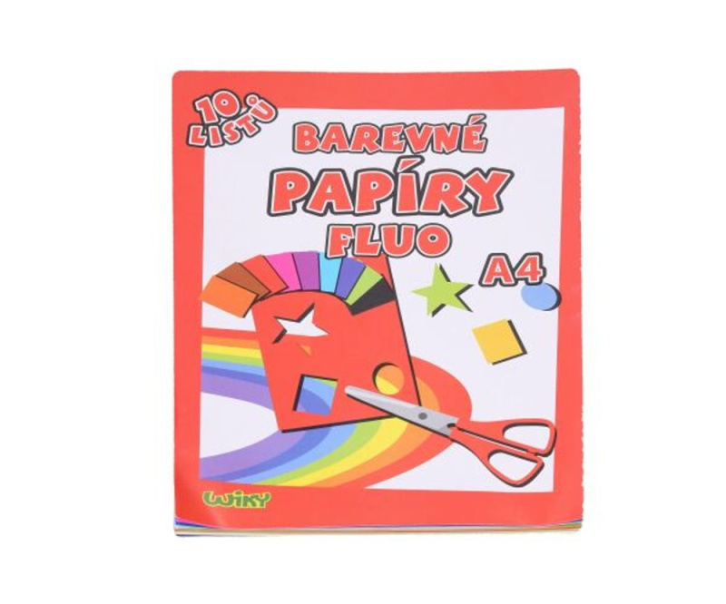 Papíry barevné křída A4 10 listů