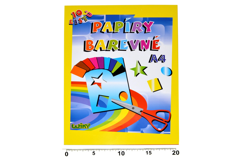 Papíry barevné křída A4 10 listů