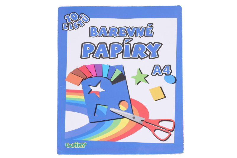 Papíry barevné křída A4 10 listů