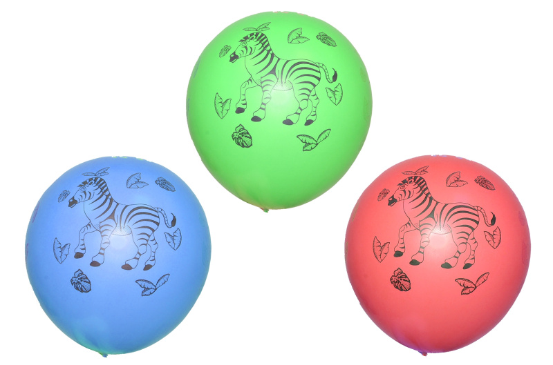Balónek nafukovací 30cm - sada 10ks, zvířátka