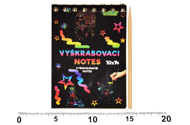 Wiky Vyškrabovací notes 12 listů