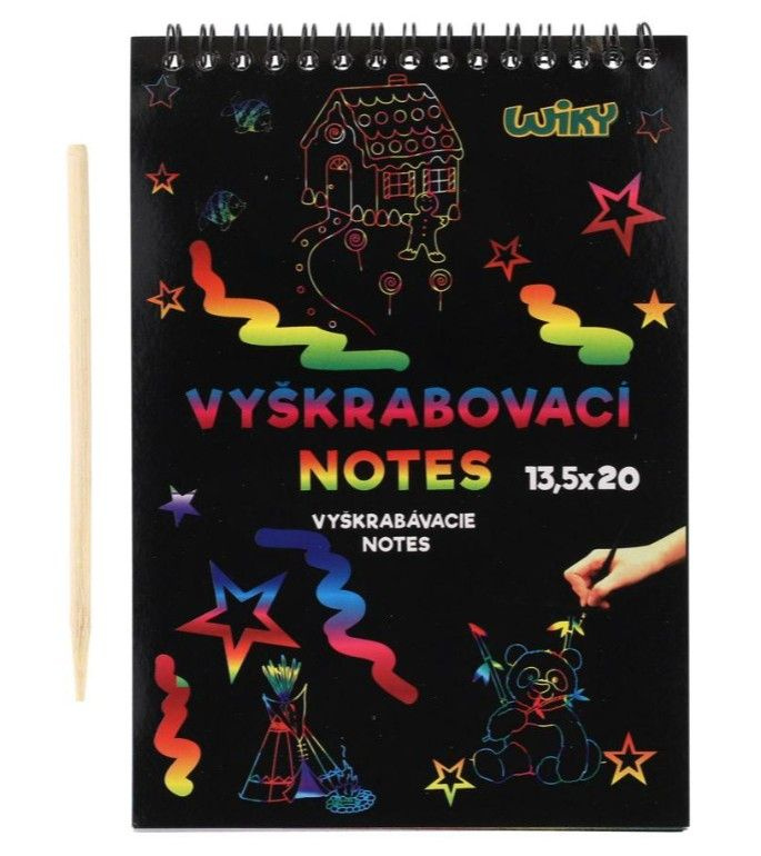 Vyškrábavací notes 12 listů