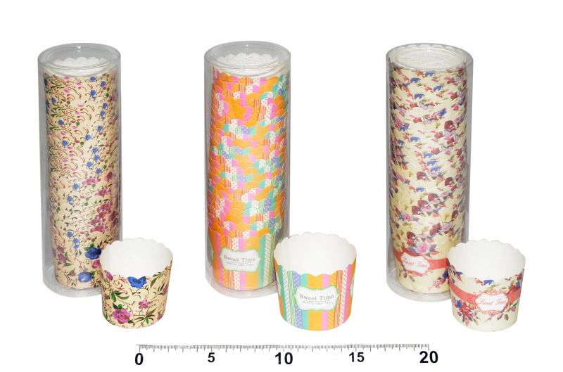 UNIPAP Košíček cukrářský 870900 4,5x5cm 25ks potisk tuba 273270