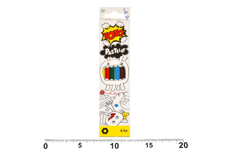 MFP 6330509 pastelky triangular s ořezávátkem 6 ks