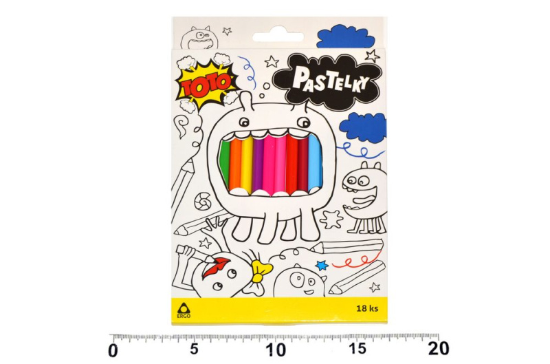 Pastelky trojhranné ERGO 18 ks
