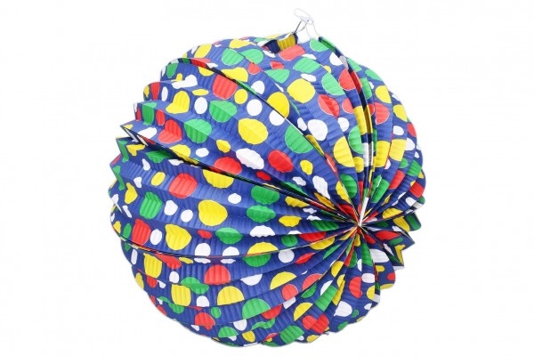 Wiky Lampion koule průměr 30cm 2 barvy v sáčku bez hůlky karneval